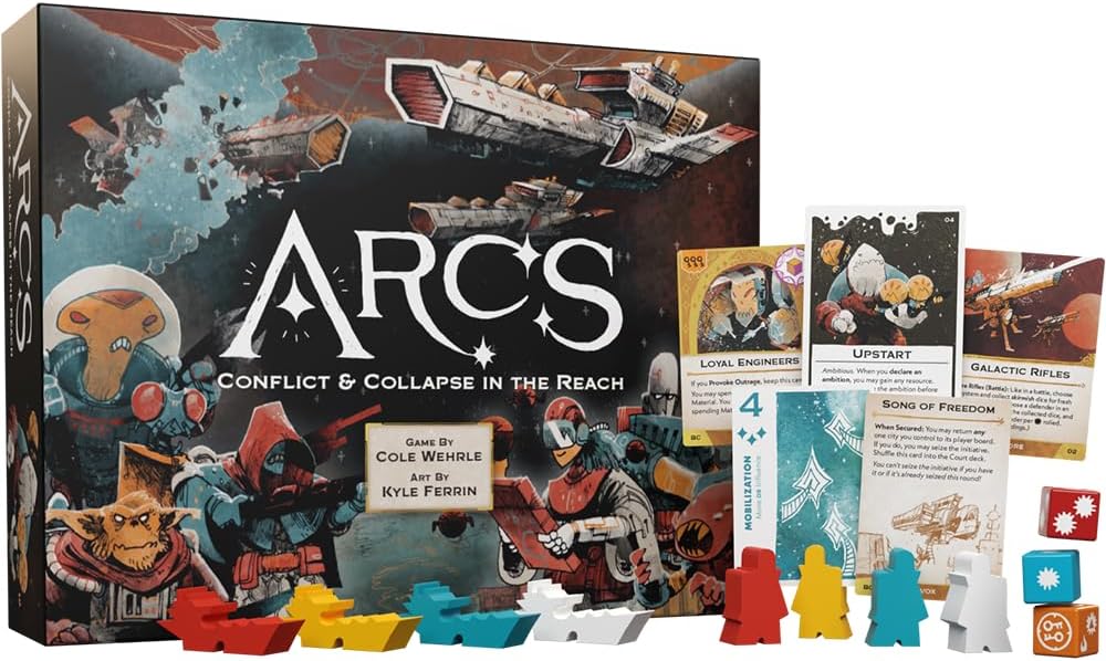 Leder Games Arcs: Conflict & Collapse in The Reach - 2 to 4 Players, Ages 14+