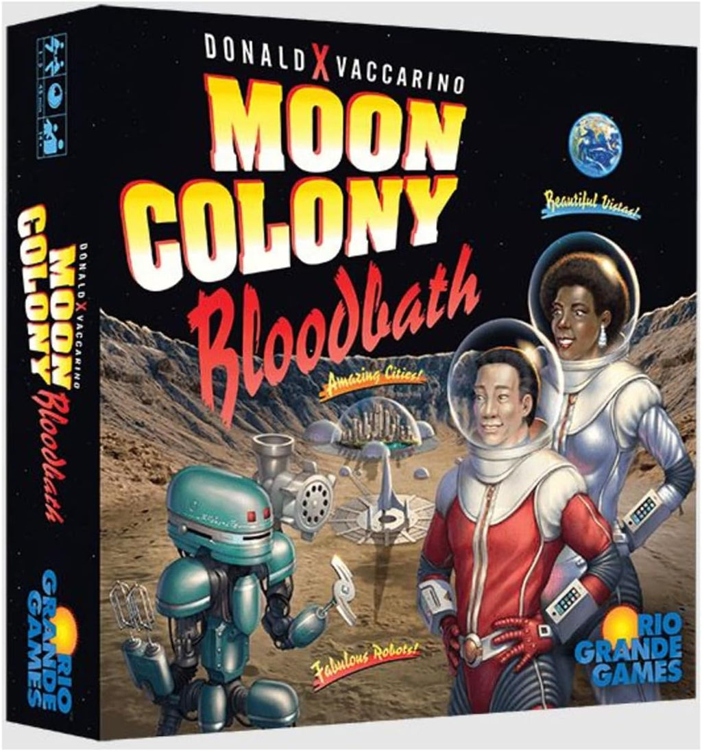 Rio Grande Games Moon Colony Bloodbath Strategy Card Game, 1-5 Players, Engine Building Board Game Ages 14+