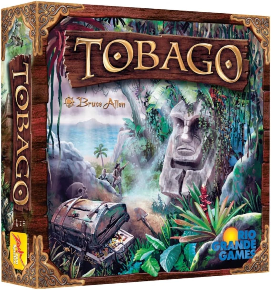 Rio Grande Games Tobago Board Game, Adventure Strategy Game with 32 Scenarios, Treasure Hunting Theme