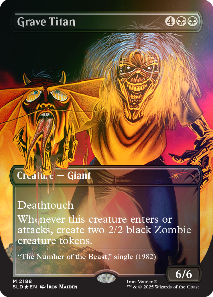 Magic The Gathering Secret Lair x Iron Maiden: Album Art Foil Edition
