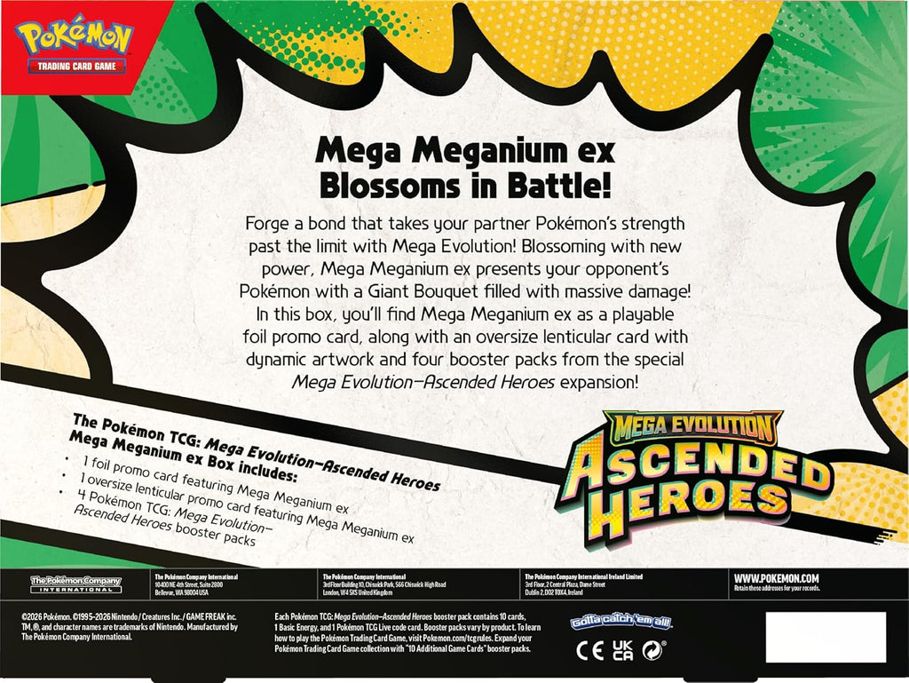 Pokemon TCG: Mega Evolution - Ascended Heroes Mega Meganium ex Box