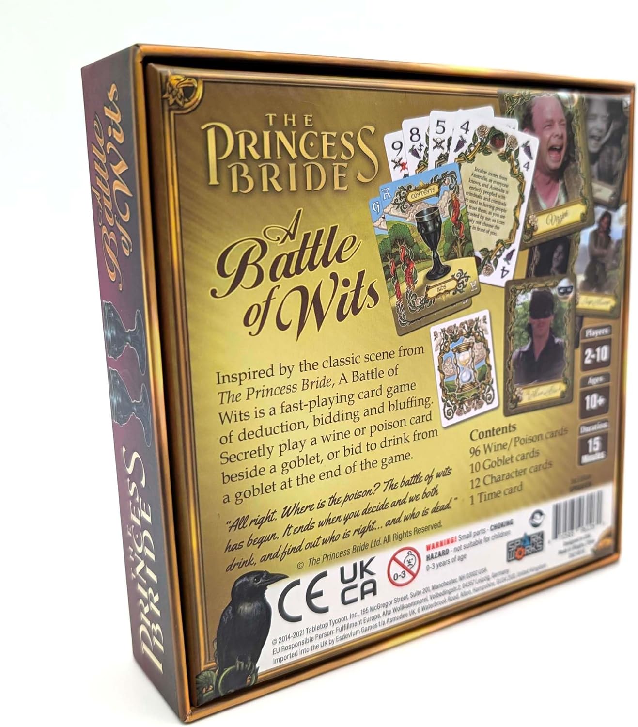The Princess Bride: Battle of Wits 3rd Edition | Bluffing Party Game | 2–10 Players | Age 10+ | Family & Friends Game Night | Classic Movie Board Game