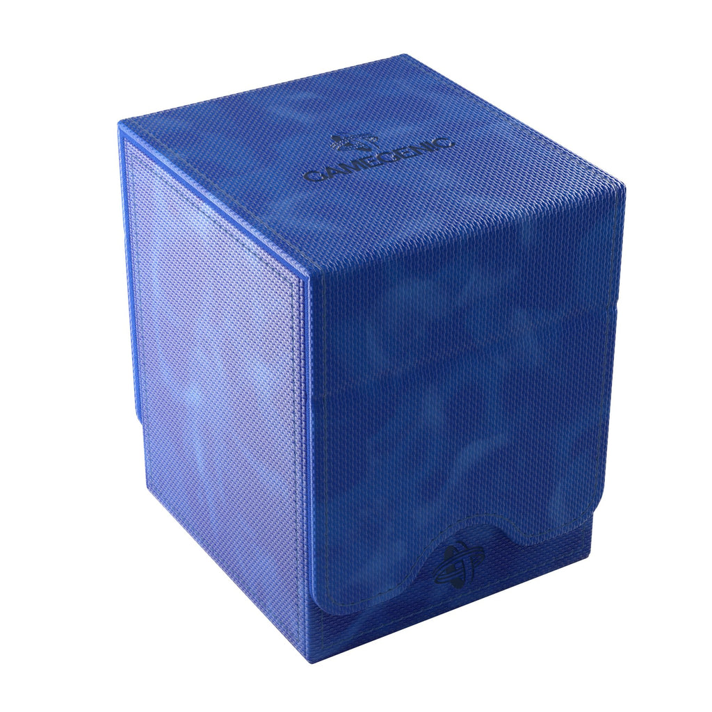 Gamegenic Squire Plus 100+ XL Convertible Deck Box - Holds 100 Double-Sleeved Cards! Premium Commander Card Case, Detachable Slide Card Case, Armorfyber Surface, Black Color, Made
