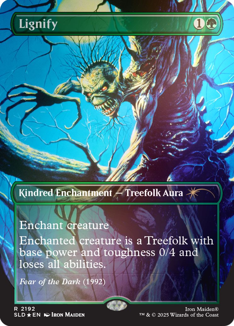 Magic The Gathering Secret Lair x Iron Maiden: Album Art Foil Edition