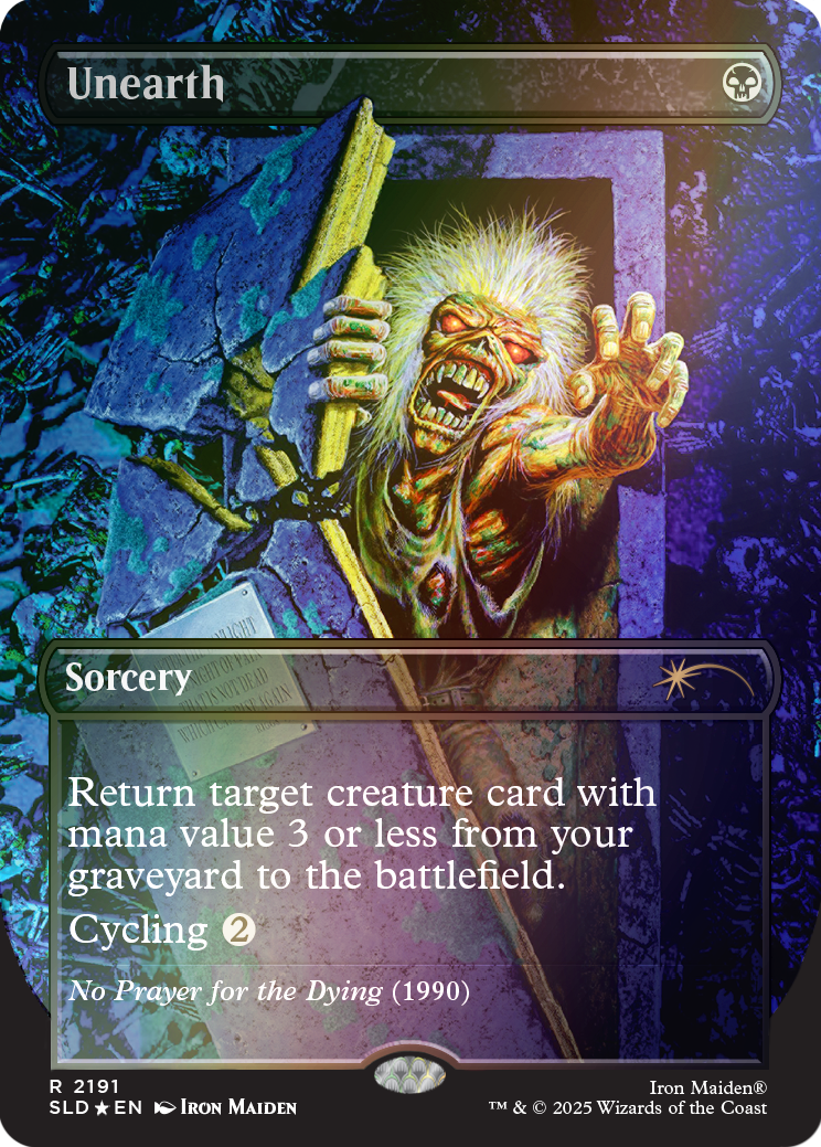 Magic The Gathering Secret Lair x Iron Maiden: Album Art Foil Edition